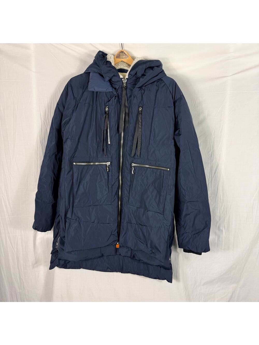 NWOT Orolay Duck Down Filled Blue Expandable Women’s XL Ski Puffer Winter Coat